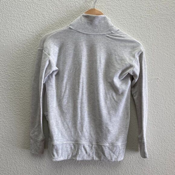 Athleta Girl Open Front Cardigan Sweatshirt Sweater Gray Color 486665 Medium - Picture 5 of 5